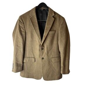 Jos A Banks Sport Coat Men's Size 38R- 100% Camel‎ Hair Beige Jacket Blazer